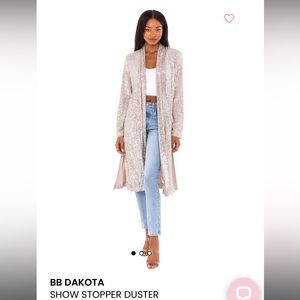 Bb Dakota Show Stopper Sequin Duster Cardigan from Anthropologie